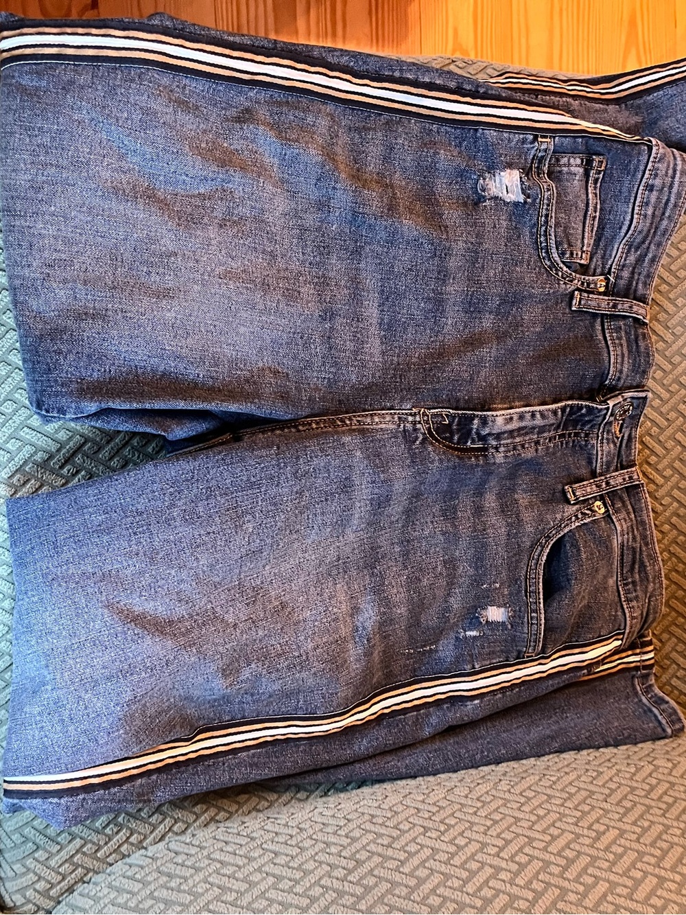 Wild Fable Blue Side-Striped Stretch Jeans